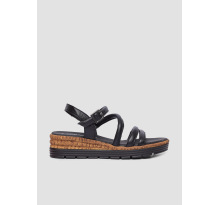 s.Oliver Modische Ledersandalen mit Plateausohle (6010089.001)