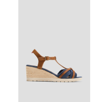 S.Oliver Sandalen mit Keilabsatz und Logo Detail (6009184.802)