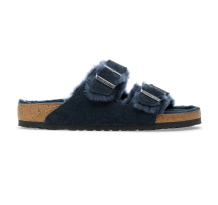 Birkenstock Sandalen Arizona Shearling Suede Leather Fur New Navy (1030684)