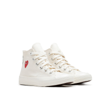 Converse PLAY Comme des Single Heart Chuck 70 x PS Taylor All Star Hi Garcons Milk (A08803C)