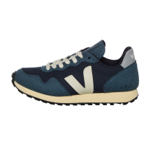 VEJA recife veja Men's Nova Canvas High Top Vegan Sneakers in Navy Butter (RR1803170A) in weiss
