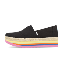 TOMS Womens Alpargata Platform Rope High Canvas Rainbow (10017849) in schwarz