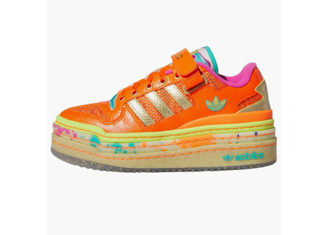 adidas Forum Triple Platform Lo Impact Gold Metallic Semi Solar (ID8642) orange