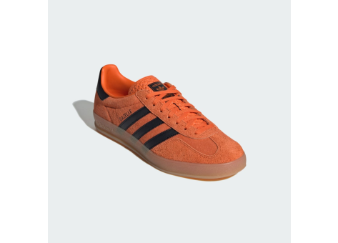 Adidas originals gazelle black and orange best sale