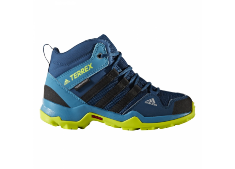 adidas Terrex AX2R Mid CP Kinder Outdoorschuhe blau gelb (S80871) blau