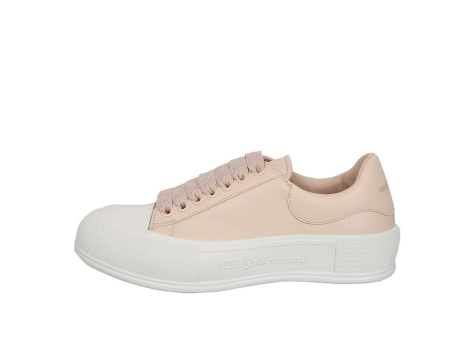 Alexander McQueen Deck Plimsoll Lace Up (667245WIAB66835) beige