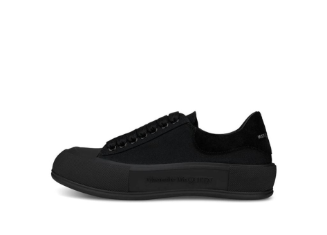 Alexander McQueen Deck Skate Plimsoll Lace Up Triple (654594W4MV71000) schwarz