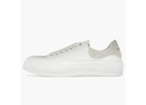 Alexander McQueen Deck Skate Plimsoll womens Lace up (654593W4MV79000) weiss