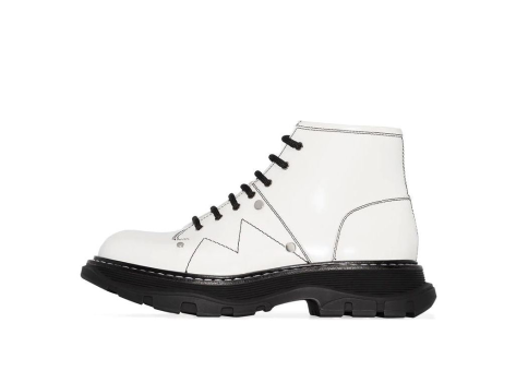Alexander McQueen Tread Slick Lace Boot Up (595469WHZ819089) weiss