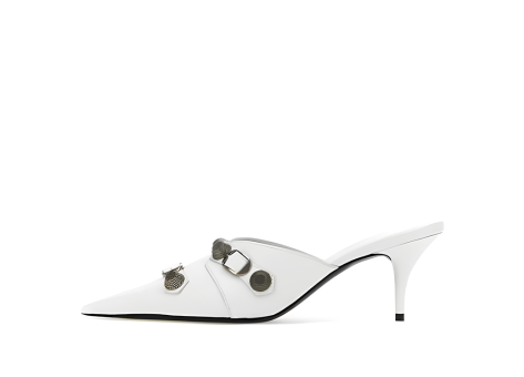 Balenciaga Cagole Heeled Mules Lambskin (714253WAD4E9081) weiss