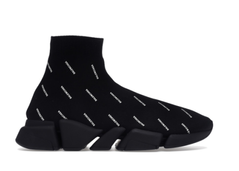 Balenciaga Speed Trainer 2.0 All Over Logo (617239W2DB01090) schwarz