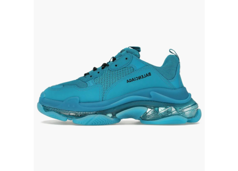 Balenciaga Triple S Clear Sole Teal Blue (541624W2GA14810) türkis