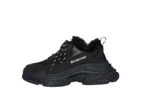 Balenciaga Triple S Fur (668563W3CQ51000) schwarz