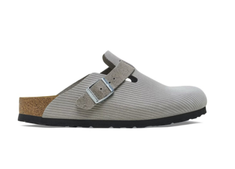 Birkenstock Boston Embossed Corduroy Suede (1026210) grau