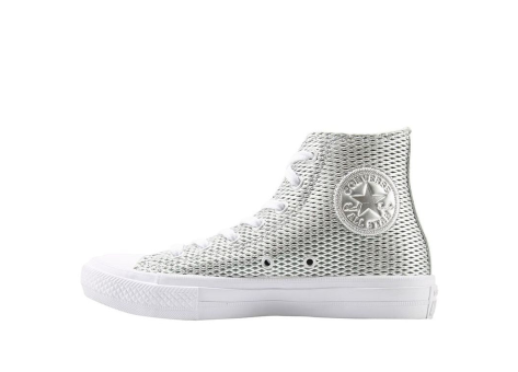 Converse Chuck Taylor All Star 2 High Perforated Metallic Silver (555798C) weiss