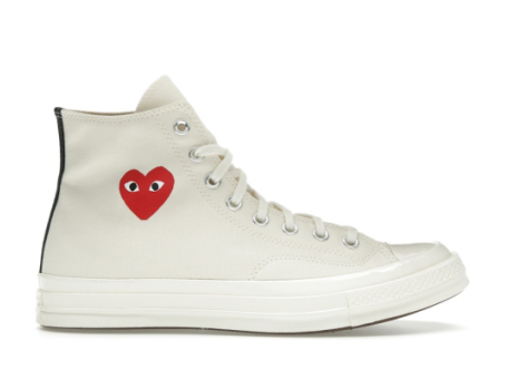 Converse PLAY Comme des Single Heart Chuck 70 x High (A08800C) weiss