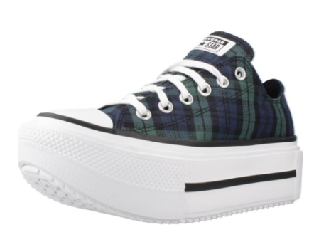 Converse Chuck Taylor All Star Lift Double Stack Platform Plaid (A16517C) bunt