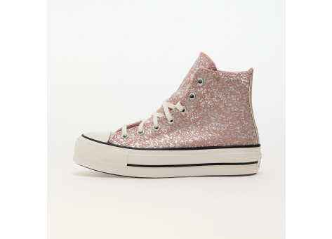 Converse Chuck Taylor All Star Lift Platform Glitter Dusty Cinder Egret (A09422C) grau