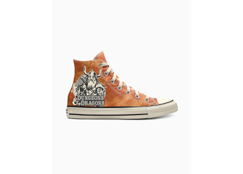 Converse Custom Chuck Taylor All Star Dungeons Dragons High Top By You Green (A11202CSU24_NOMADICRUST_TIEDYE) orange