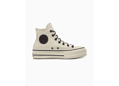 Converse Custom Chuck Taylor All Star Lift Platform Leather By You (173157CSP24_EGRET_SC) weiss