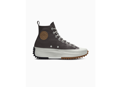 Converse Custom Run Star Hike Platform Leather By You (A04222CSP24_COFFEENUT_SC) schwarz