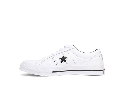 Converse One Star Perforated Leather Low Top (158464C) weiss