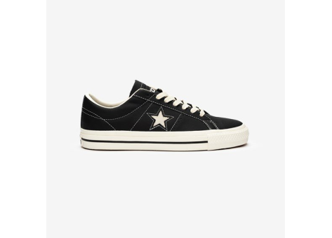 black leather one star converse