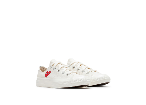 Converse PLAY Comme des Gar ons Single Heart Chuck 70 x Low Milk PS (A08807C) weiss
