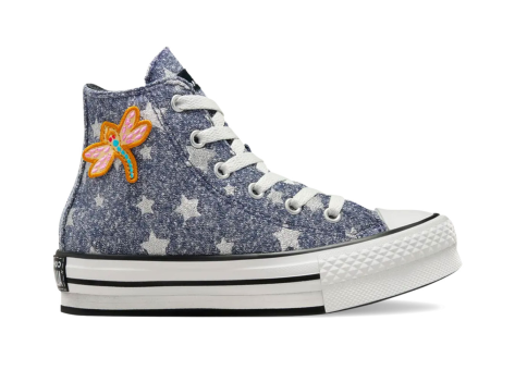 Converse X CORALINE Chuck Taylor All Star EVA Lift Junior High Top Fresh Blueberry (A12354C) blau