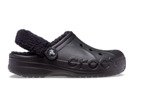 Crocs Baya Lined Fuzz Strap (206633-060) schwarz