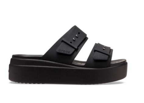 Crocs Brooklyn Buckle Wedge Low (207431-001) schwarz