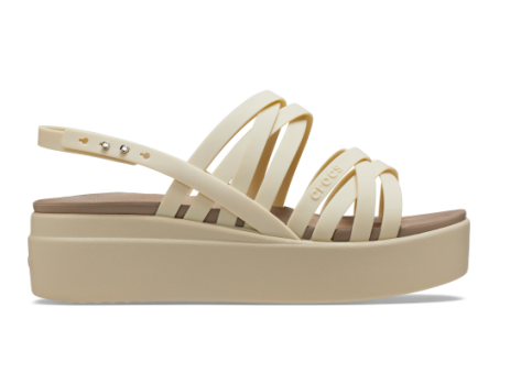 Crocs Brooklyn Strappy Low Wedge (206751-2Y2) beige
