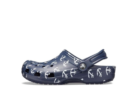 Crocs Classic Clog Printing Sandals Deep Blue 206053 462 (206053-462) blau