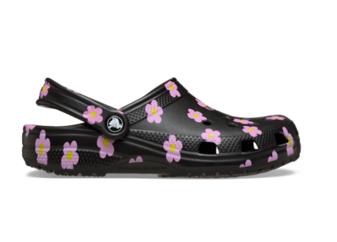 Crocs Classic Flower (212670-001) schwarz