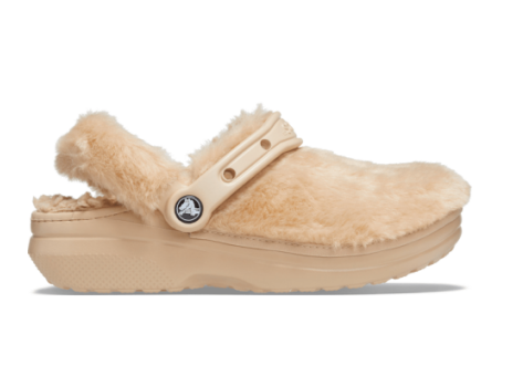Crocs Classic Fur Sure Clogs (207303-212) beige