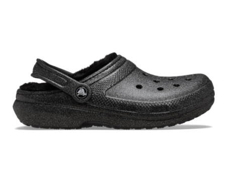 Crocs Classic Fuzz Lined Glitter (211928-001) schwarz