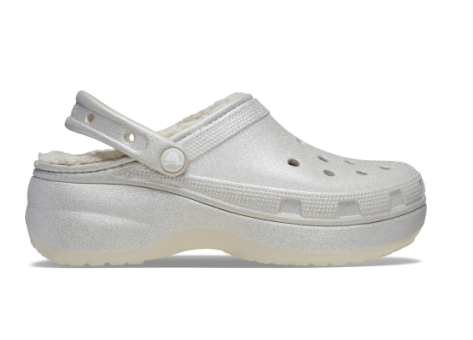 Crocs Classic Platform Lined Glitter (210413-040) grau