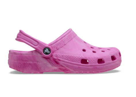 Crocs Classic Watercolor Marbled Clog (211583-7AV) pink