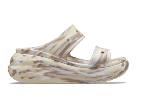 Crocs Crush Marbled Sandal (208235-2Y3) beige