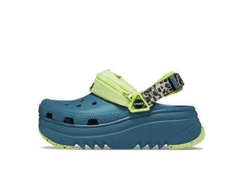 Crocs Hiker Xscape Animal Print Clog Teal Green (208605-9DB) bunt