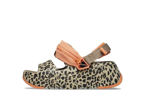 Crocs Hiker Xscape Animal Sandals Khaki Leopard (208611-2BY) bunt