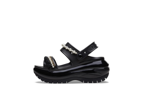 Crocs Mega Crush Pearl Ruffle Sandal (210179) schwarz