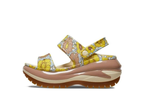 Crocs Mega Crush Retro Floral Sandals Vanilla Cork (208966-1LQ) bunt