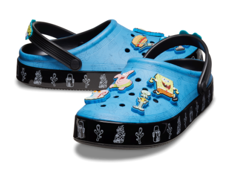 Crocs SpongeBob x SquarePants Off Court Clog (209825-001) blau