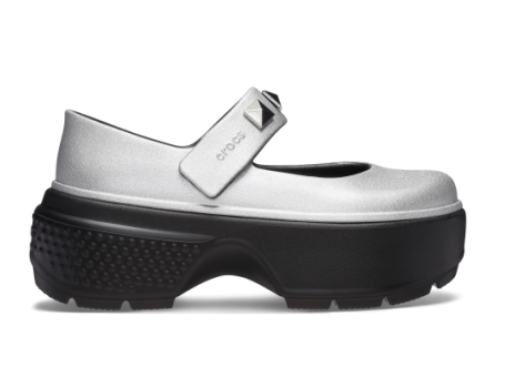 Crocs Stomp Metallic Mary Jane (210437-040) grau