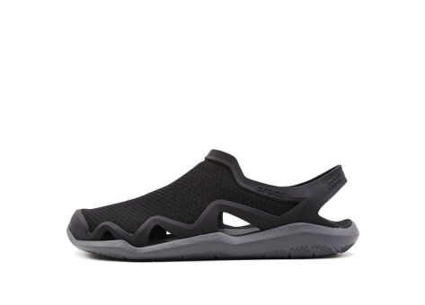 Crocs Swiftwater Wave Sandal Flats Grey 205701 0DD (205701-0DD) schwarz