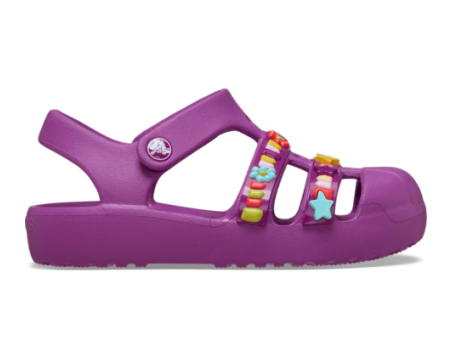 Crocs Toddler Classic Beaded Fisherman (211644-5BV) lila