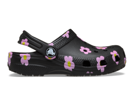 Crocs Toddler Classic Flower (212671-001) schwarz