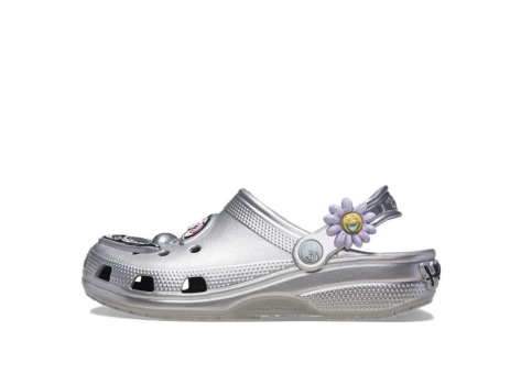 Kenny Scharf x Crocs ☆ Classic Clog ‘Silver’ NEW CROCS KENNY SCHARF CLASSIC CLOG 209487 SILVER UNISEX | eBay
