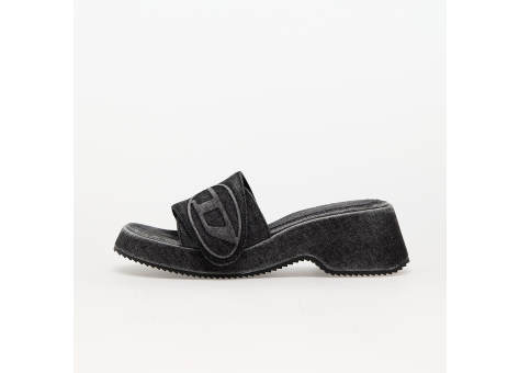 Diesel Oval D Sa Pf W Sandals Denim (Y03284_P0585 BLACK DENIM) schwarz